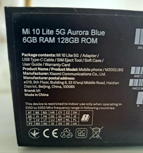 Imagen 9 de 10 de Xiaomi Mi 10 Lite Dual Sim 128 Gb Azul Boreal 6 Gb Ram