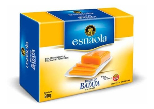 Pack X 3 Unid Dulce  Batata 500 Gr Esnaola Dulces Porcion