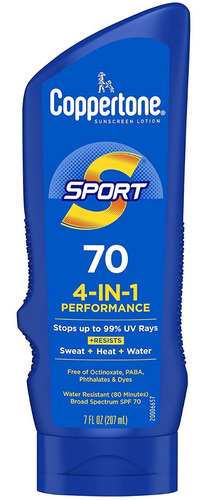 Protector Solar Coppertone Sport Sunscreen Spf 70 U S A