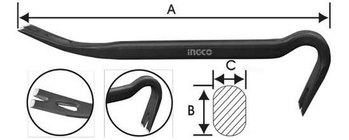 Patecbara 14 Pulgadas - 35 Cms Ingco Hwba01142