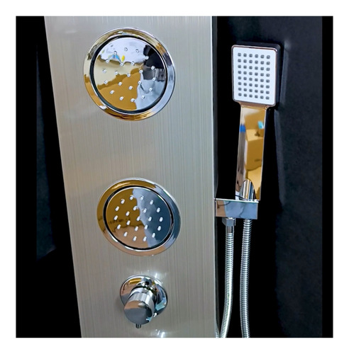 Columna De Ducha Inoxidable Led Cromado Fratelli
