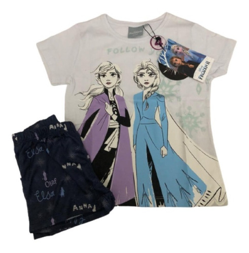 Pijama Con Lic. Disney Frozen Elsa Verano