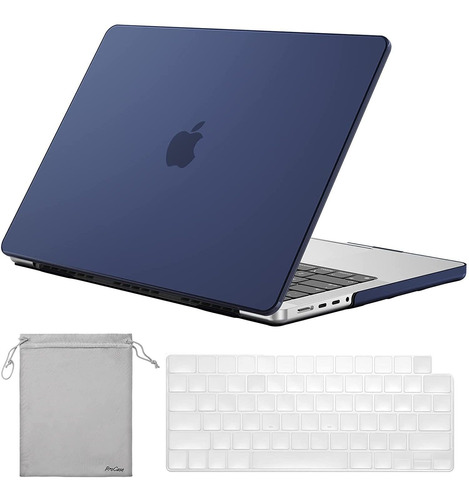 Funda Carcasa Para Macbook Pro 16 A2485, Azul/rigida