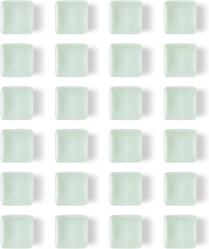 24 Imanes De Cristal Resistentes Para Nevera, Imanes Blancos