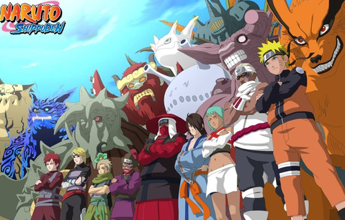 Combo Shukaku Ichibi Y Hachibi Naruto Bijuu Impresion 3d