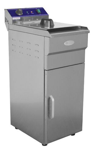 Freidora Aceite Electrica 220v 3500w 30l Acero Pedestal