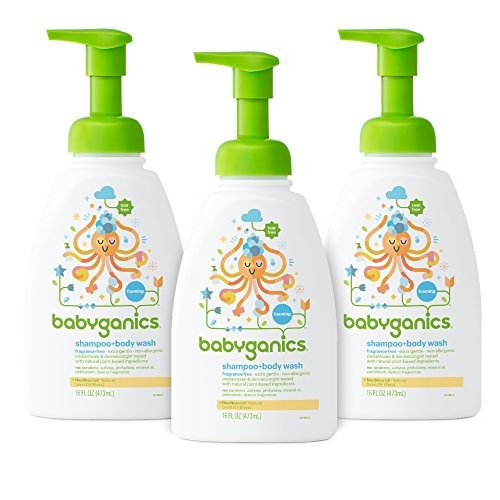 Babyganics Baby Shampoo And Body Wash, Sin Fragancia, Paquet
