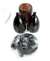 Comprar Plafon Luminaria Colgante 3 Artefactos & Base Techo Metal H4
