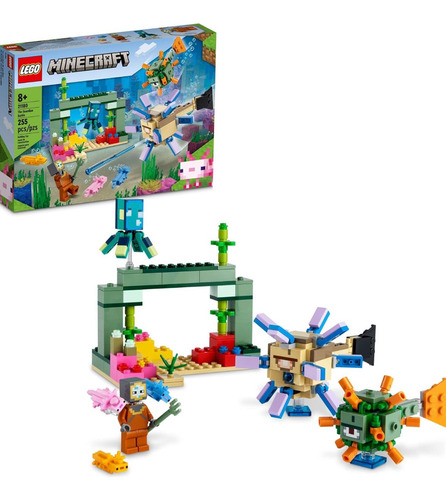Lego Minecraft Batalla Guardian Casa Ajolote Champiñón Nethe