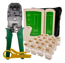 Comprar Alicate Crimpar Rj45 Rj11 Testador Cabos Rede 20 Conectores