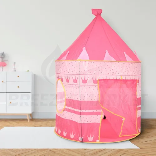 Carpa Castillo Princesa Portátil Plegable Rosada Armable