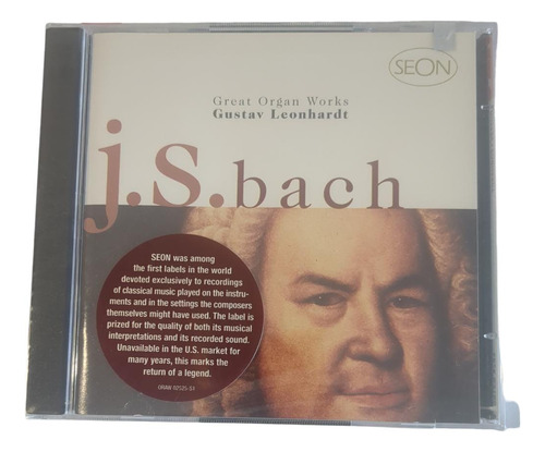 Cd Gustav Leonhardt Bach Organ Works Sellado Supercultura 