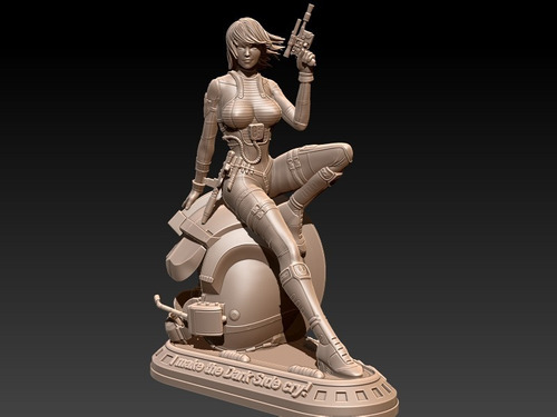 Archivo Stl Impresión 3d - Star Wars Pin Up Girl 5