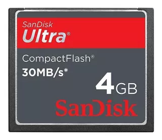 Cartão Compact Flash 4gb Sandisk Ultra 30mb/s 200x Full Hd