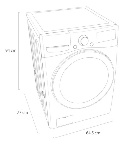 Cobertura De Lavasecadora Impermea LG 16/8kg Wd16wg256p F94