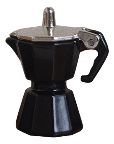 Mini Cafetera De Simulación Para Niños, Color Negro Metálico