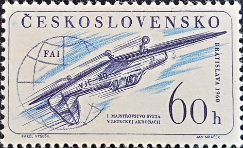 Checoeslovaquia Aviones, Sello Sc 1002 Año 1960 Mint L18654