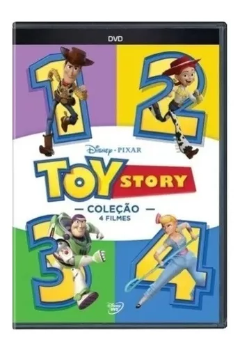 Filmes Toy Story Blu-ray Box Coleção 4 Discos Disney Pixar