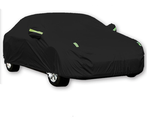 Negro Completo Coche Cubierta Impermeable Sol Lluvia Calor P