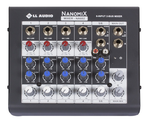 Mesa Som L L Áudio - Nanomix Na602 - 6 Canais Promoção Nca