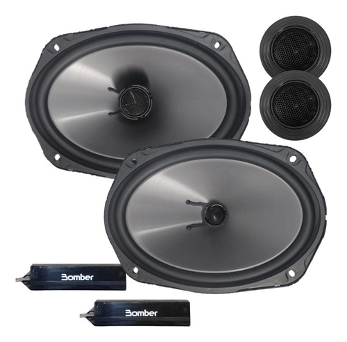 Parlantes Componentes Bomber 6x9 Pulgadas 75w Rms Kit Mobile