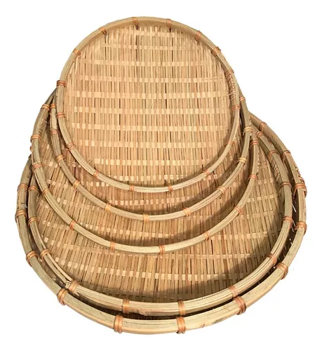 Cesta Grid Con Tapa De Bambú 2.5 L Blanco Océano - Ou Chile
