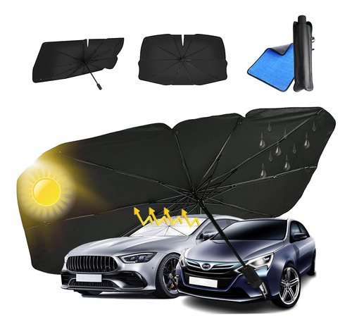 Portátil Cortina Accesorios Parasol Sombrilla Auto Cubre Sol