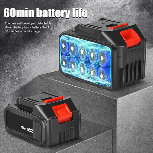 Hidrolavadora Portatil Recargable 48v Para Auto Moto