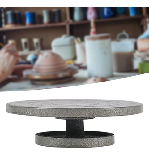 Rueda Giratoria Para Escultor Con Rodamiento De Gris 15cm