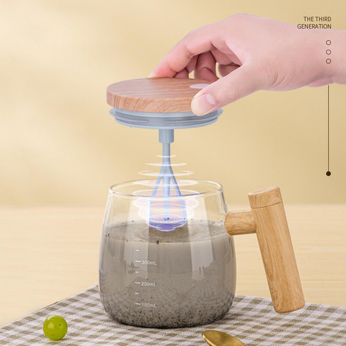 Taza De Agitación Automática Con Tapa, 400ml, Taza De