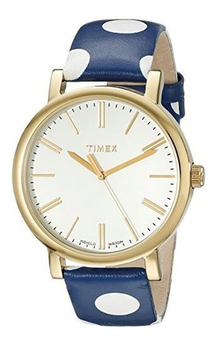 Reloj Timex Tw2p63500ab Originals Con Diseño Dorado Y Corre