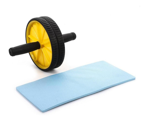 Imagem 1 de 7 de Roda De Abdominal E Lombar Com Tapete Ginastica Perder Peso