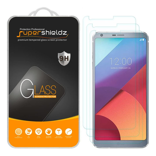 (3 Pack) Supershieldz Para LG G6 (no Apto Para LG Stylo 6) P