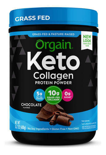 Orgain Protena De Colgeno Keto En Polvo Con Aceite Mct, Choc