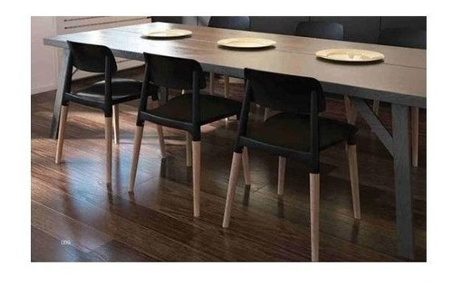 Imagen 2 de 5 de Sillas De Comedor Novara Milan Nordico Madera Pack 2 - A30