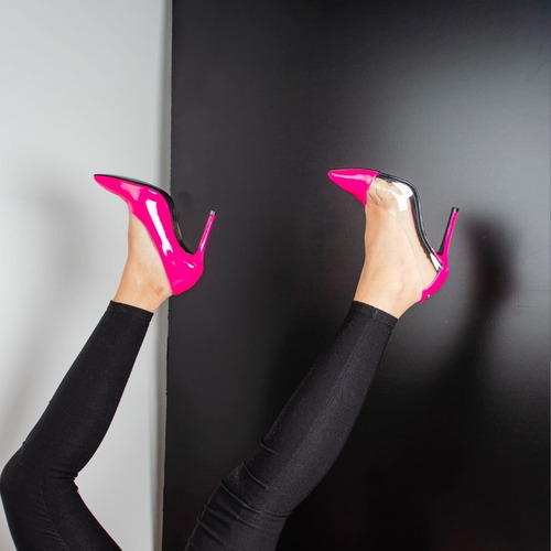 Imagen 7 de 7 de Zapatos Stilettos De Mujer De Cuero Ecológico Naples Ferraro