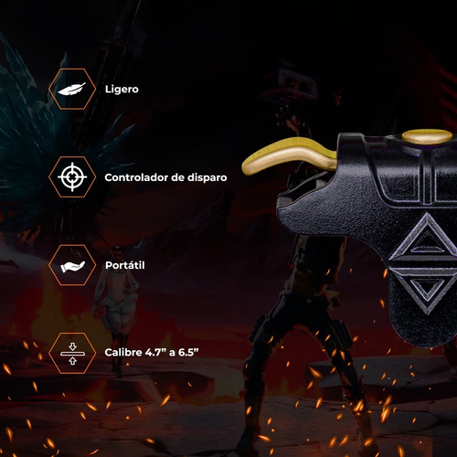 Gatillos Gamer Immortal Ajuste Universal Para Celular