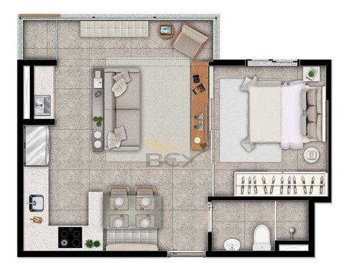 Imagem 22 de 30 de Entrega Para 2022 / Apartamentos De 1 Dormitório E 1 Vaga / No 18 Do Forte Alphaville - Ap0012