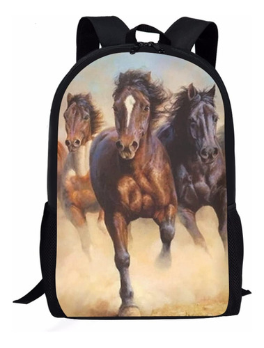 Belidome Horse School Mochila Sport Bag Bookbag Viajes Para