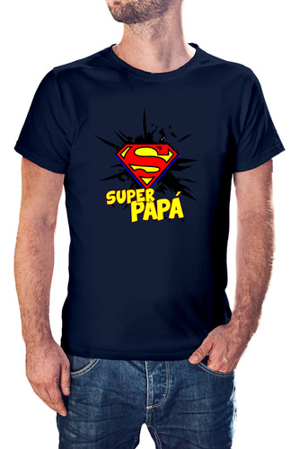 Remera Día Del Padre  Super Papá  Superman