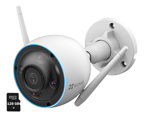 Cámara Wifi H3 3k 5mp Ezviz Ip67 Detección Con Ia + Sd 128gb