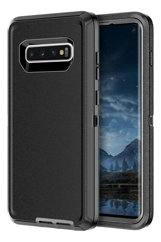 Funda Para Samsung Galaxy S10, 3 En 1 A Prueba De Golpes Res