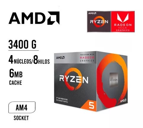 Comb Ryzen 5 3400g + Mother Aorus B450m Gaming + 16gb Ram