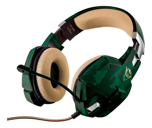 Audifono Diadema Gamer Trust Gxt 322c Carus Jungle Camo