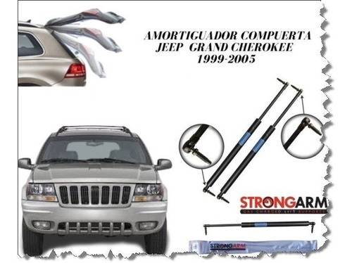 Amortiguador Compuerta, Capot, Vidrio Grand Cherokee 2005-07