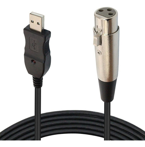 Adaptador De Cable Usb A Xlr, Micrófono De 10 Pies Y 3 M