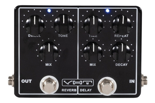 Pedal de efecto VHT VHT Echo-Verb All-Analog Delay + Reverb Pedal AV-EV1  negro