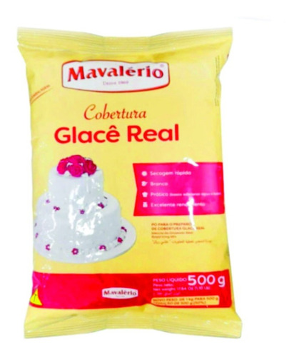 Pó Para O Preparo De Cobertura Glacê Real  - Contém 500g - M