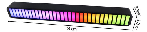 . Rgb Led Música Rítmica Activada Por Voz Luz Control De