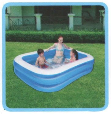 Pileta Azul Familiar 200x144cm Inflable Bestway 4005 Isud